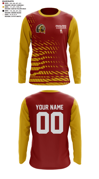 Long Sleeve Performance Shirt, Tulare Union High School Soccer, Men's Soccer, Teamtime, Team time, sublimation, custom sports apparel, team uniforms, spirit wear, spiritwear, sports uniforms, custom shirts, team store, custom team store, fundraiser sports, apparel fundraiser