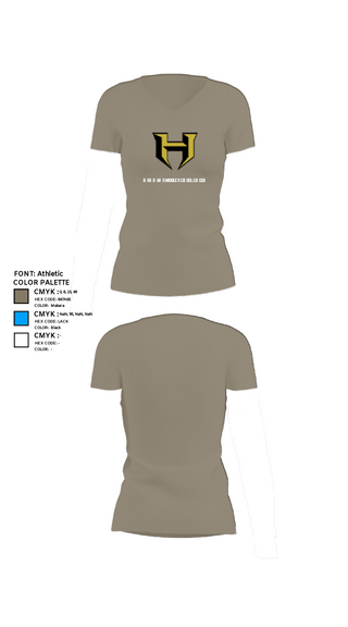 Womens Short Sleeve Vneck Shirt, Hubbard Middle School Cheer, Cheer, Teamtime, Team time, sublimation, custom sports apparel, team uniforms, spirit wear, spiritwear, sports uniforms, custom shirts, team store, custom team store, fundraiser sports, apparel fundraiser