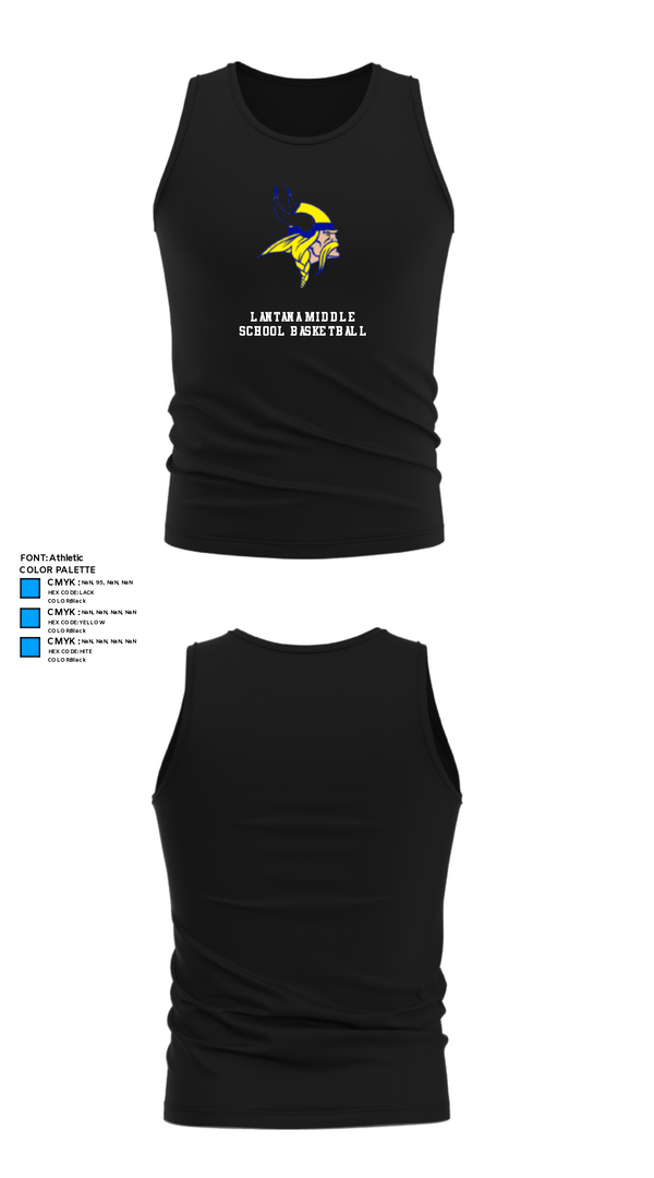 Tank Top, Lantana Middle School Basketball, Men's Basketball, Teamtime, Team time, sublimation, custom sports apparel, team uniforms, spirit wear, spiritwear, sports uniforms, custom shirts, team store, custom team store, fundraiser sports, apparel fundraiser