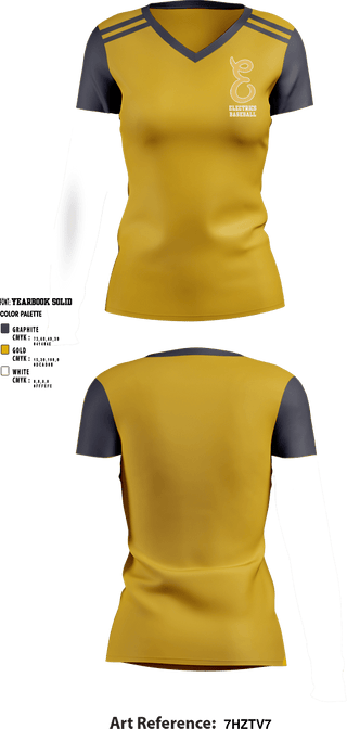 Womens Short Sleeve Vneck Shirt, Electrics, Baseball, Teamtime, Team time, sublimation, custom sports apparel, team uniforms, spirit wear, spiritwear, sports uniforms, custom shirts, team store, custom team store, fundraiser sports, apparel fundraiser