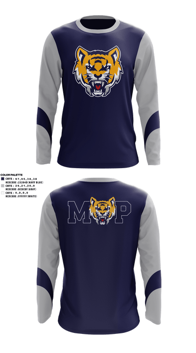 Moss Point High School Band 62509341 Long Sleeve Performance Shirt - 41