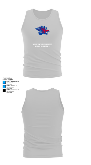 Tank Top, Mountain Valley Middle School Basketball, Women's Basketball, Teamtime, Team time, sublimation, custom sports apparel, team uniforms, spirit wear, spiritwear, sports uniforms, custom shirts, team store, custom team store, fundraiser sports, apparel fundraiser