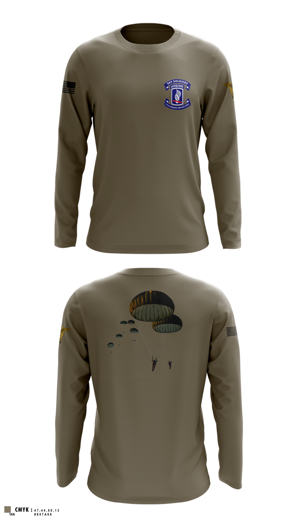Long Sleeve Performance Shirt, 173rd airborne brigade, , Teamtime, Team time, sublimation, custom sports apparel, team uniforms, spirit wear, spiritwear, sports uniforms, custom shirts, team store, custom team store, fundraiser sports, apparel fundraiser