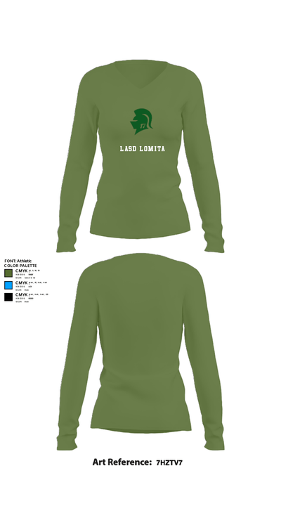Lasd Lomita 1516490 Women's Long Sleeve V-neck Shirt - 40