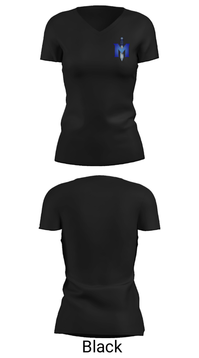 iMater Knights 12068030 Women's Short Sleeve V-neck Shirt - 14