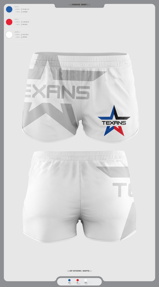 Womens Shorts, Georgetown Texans, , Teamtime, Team time, sublimation, custom sports apparel, team uniforms, spirit wear, spiritwear, sports uniforms, custom shirts, team store, custom team store, fundraiser sports, apparel fundraiser
