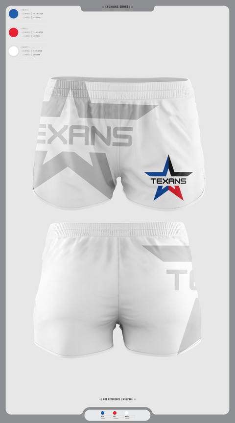 Womens Shorts, Georgetown Texans, , Teamtime, Team time, sublimation, custom sports apparel, team uniforms, spirit wear, spiritwear, sports uniforms, custom shirts, team store, custom team store, fundraiser sports, apparel fundraiser