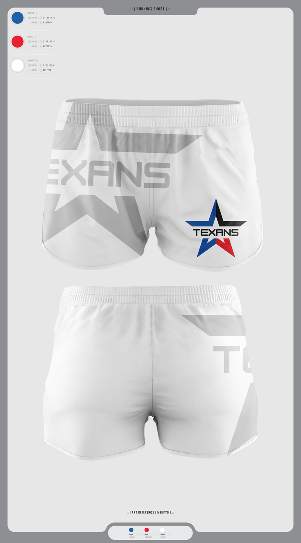 Womens Shorts, Georgetown Texans, , Teamtime, Team time, sublimation, custom sports apparel, team uniforms, spirit wear, spiritwear, sports uniforms, custom shirts, team store, custom team store, fundraiser sports, apparel fundraiser