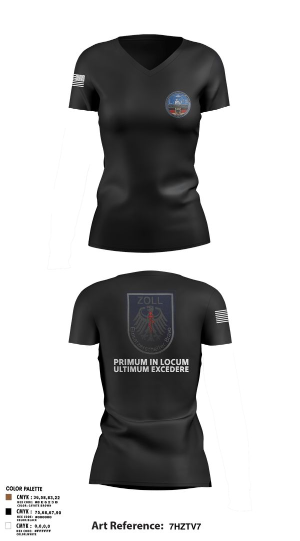 Womens Short Sleeve Vneck Shirt, Bravo Medics Zoll, Police, Teamtime, Team time, sublimation, custom sports apparel, team uniforms, spirit wear, spiritwear, sports uniforms, custom shirts, team store, custom team store, fundraiser sports, apparel fundraiser