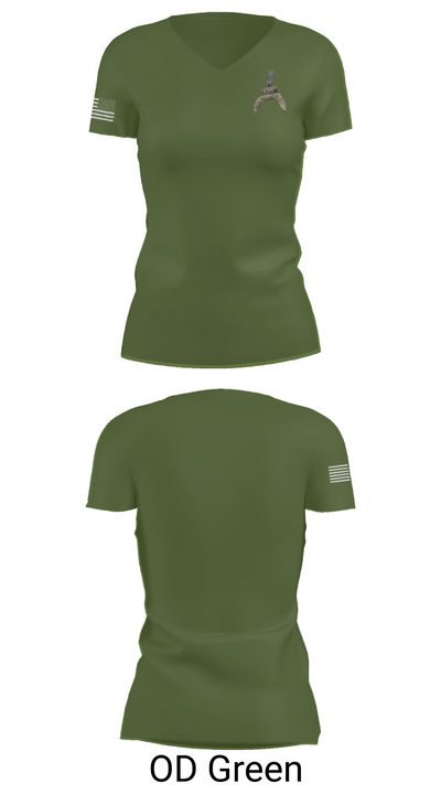 Grim Troop 61547522 Women's Short Sleeve V-neck Shirt - 48