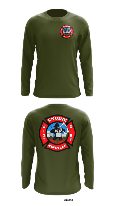 Station 19 11866186 Long Sleeve Performance Shirt 42