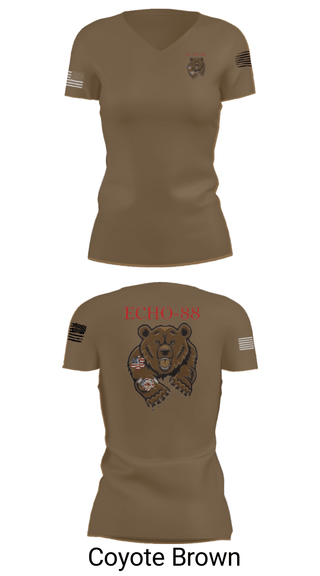 Womens Short Sleeve Vneck Shirt, ECHO-88, , Teamtime, Team time, sublimation, custom sports apparel, team uniforms, spirit wear, spiritwear, sports uniforms, custom shirts, team store, custom team store, fundraiser sports, apparel fundraiser