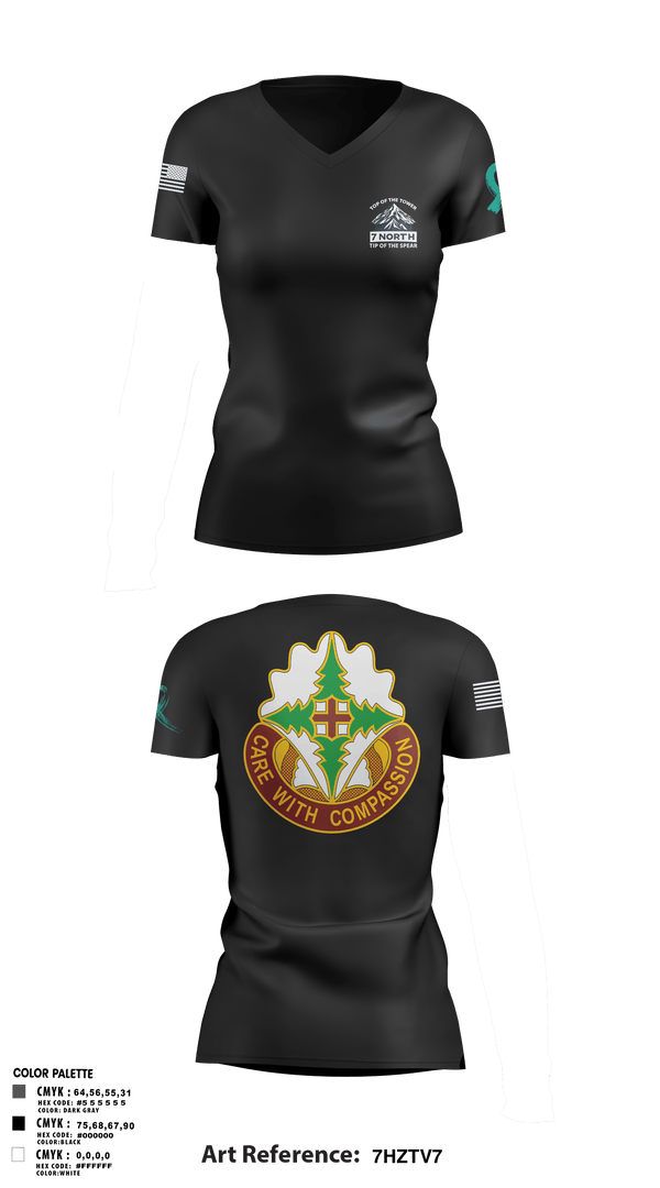 Womens Short Sleeve Vneck Shirt, MAMC7N A Co MAMC, Army, Teamtime, Team time, sublimation, custom sports apparel, team uniforms, spirit wear, spiritwear, sports uniforms, custom shirts, team store, custom team store, fundraiser sports, apparel fundraiser
