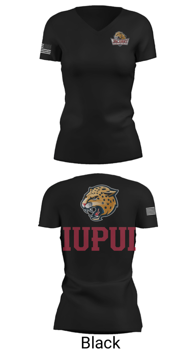 University-Purdue University Track 77238438 Women's Short Sleeve V-neck Shirt - 14