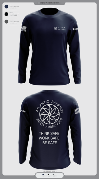 Long Sleeve Performance Shirt, LinVille, Navy, Teamtime, Team time, sublimation, custom sports apparel, team uniforms, spirit wear, spiritwear, sports uniforms, custom shirts, team store, custom team store, fundraiser sports, apparel fundraiser