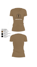 Friends Baptist Church 38718112 Women's Short Sleeve V-neck Shirt - 2