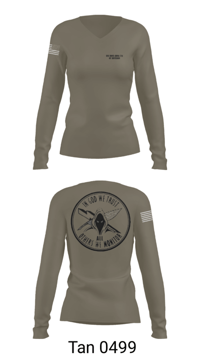 OT Division 43800163 Women's Long Sleeve V-neck Shirt - 72