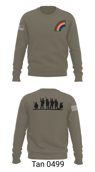 Crew Neck Sweatshirt, 42ND Infantry Division, Army, Teamtime, Team time, sublimation, custom sports apparel, team uniforms, spirit wear, spiritwear, sports uniforms, custom shirts, team store, custom team store, fundraiser sports, apparel fundraiser