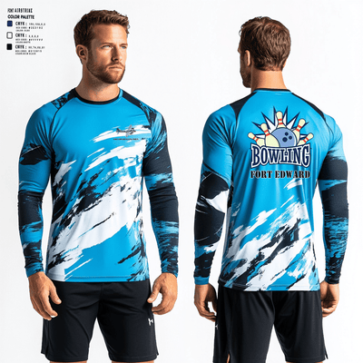 Fort Edward High School Bowling 94842888 Long Sleeve Performance Shirt - 2 (1)