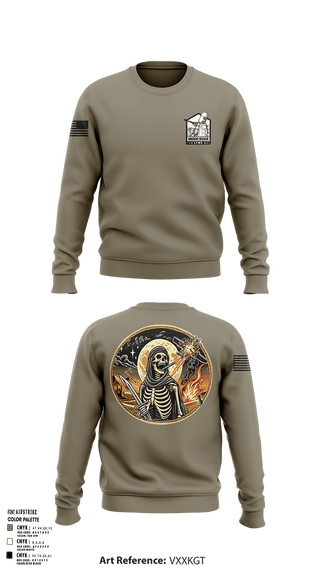 Crew Neck Sweatshirt, 1-144 FA BN, National Guard, Teamtime, Team time, sublimation, custom sports apparel, team uniforms, spirit wear, spiritwear, sports uniforms, custom shirts, team store, custom team store, fundraiser sports, apparel fundraiser