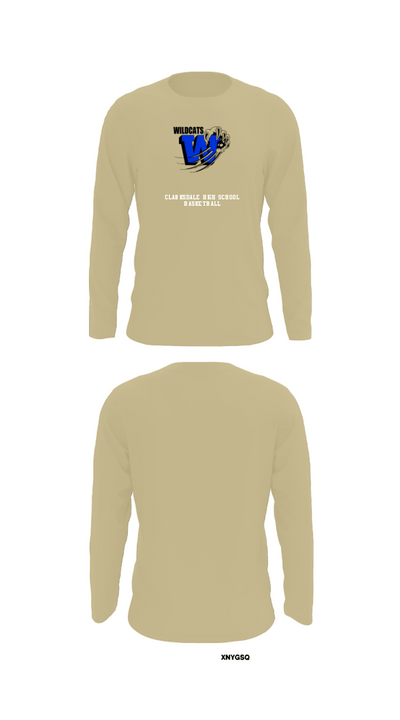Clarksdale High School Basketball 83050417 Long Sleeve Performance Shirt - 36