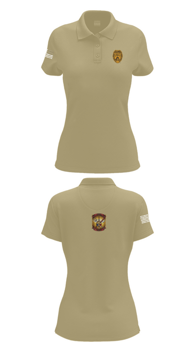 4th Law Enforcement Battalion Bravo Company 77737735 Women's Short Sleeve Performance Polo  - 95