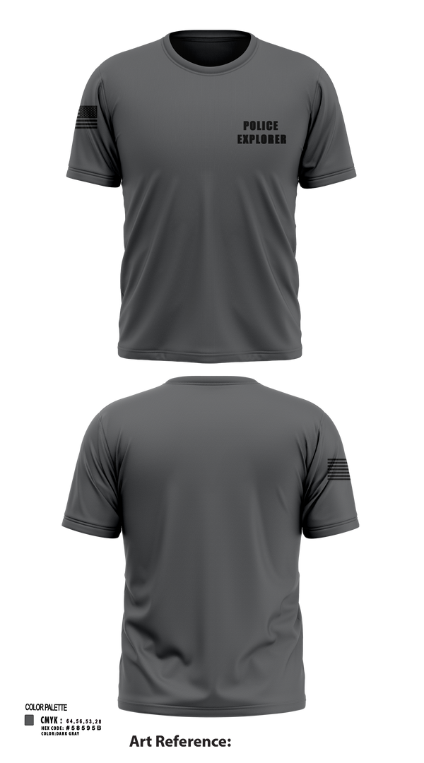 Short Sleeve Performance Shirt, Police Explorer, Police, Teamtime, Team time, sublimation, custom sports apparel, team uniforms, spirit wear, spiritwear, sports uniforms, custom shirts, team store, custom team store, fundraiser sports, apparel fundraiser