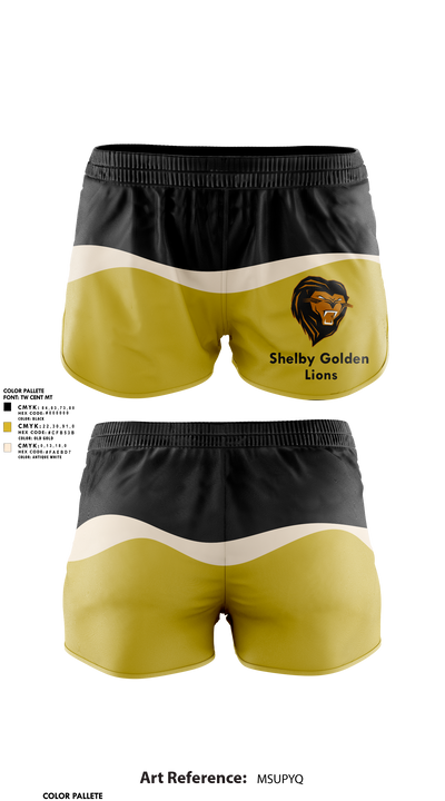 Shelby Golden Lions 77928116 Women's Shorts - 1