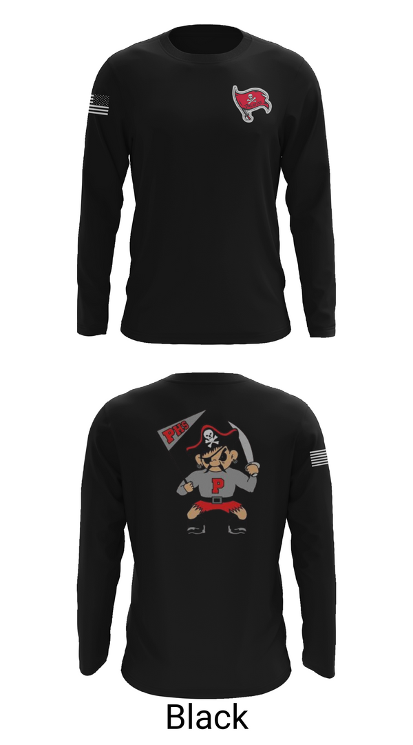 Long Sleeve Performance Shirt, Palatine pirates, Baseball, Teamtime, Team time, sublimation, custom sports apparel, team uniforms, spirit wear, spiritwear, sports uniforms, custom shirts, team store, custom team store, fundraiser sports, apparel fundraiser