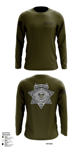 Long Sleeve Performance Shirt, Fremont County Security Services, Police, Teamtime, Team time, sublimation, custom sports apparel, team uniforms, spirit wear, spiritwear, sports uniforms, custom shirts, team store, custom team store, fundraiser sports, apparel fundraiser