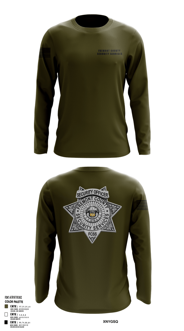 Long Sleeve Performance Shirt, Fremont County Security Services, Police, Teamtime, Team time, sublimation, custom sports apparel, team uniforms, spirit wear, spiritwear, sports uniforms, custom shirts, team store, custom team store, fundraiser sports, apparel fundraiser