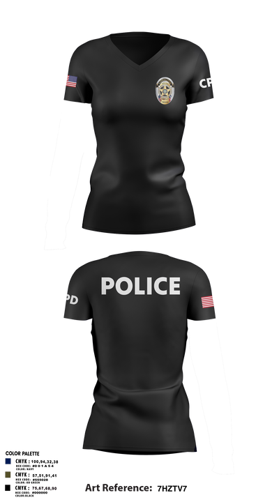 undefined Women's Short Sleeve V-neck Shirt - 9
