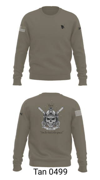 Crew Neck Sweatshirt, C co 1-185 Th, Army, Teamtime, Team time, sublimation, custom sports apparel, team uniforms, spirit wear, spiritwear, sports uniforms, custom shirts, team store, custom team store, fundraiser sports, apparel fundraiser