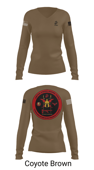 DSAC-23 86837369 Women's Long Sleeve V-neck Shirt -1 17