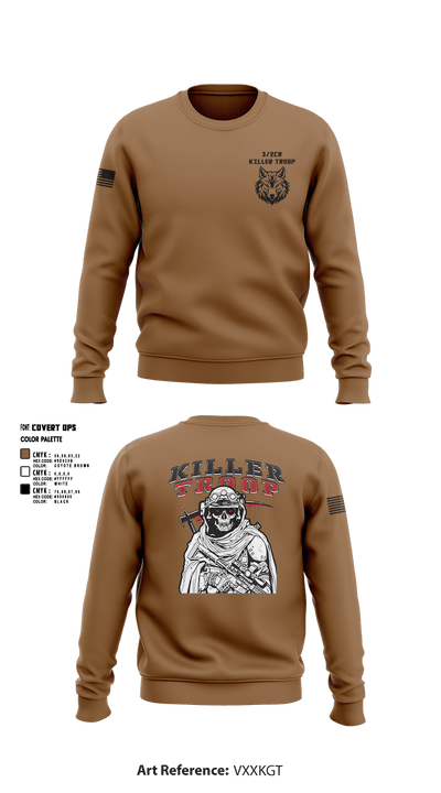 3/2CR Killer Troop 6220684 Crew Neck Sweatshirt - 10