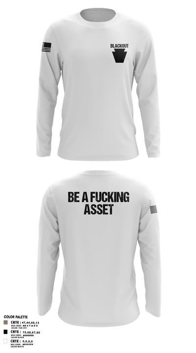Blackout 17717609 Long Sleeve Performance Shirt - 106