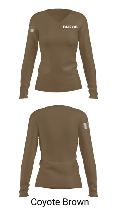 BLE 36 35259410 Women's Long Sleeve V-neck Shirt - 15