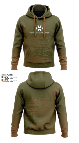 Hoodie, Haller Construction LLC, , Teamtime, Team time, sublimation, custom sports apparel, team uniforms, spirit wear, spiritwear, sports uniforms, custom shirts, team store, custom team store, fundraiser sports, apparel fundraiser