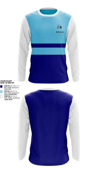 Long Sleeve Performance Shirt, McFarland Girls Basketball, Women's Basketball, Teamtime, Team time, sublimation, custom sports apparel, team uniforms, spirit wear, spiritwear, sports uniforms, custom shirts, team store, custom team store, fundraiser sports, apparel fundraiser
