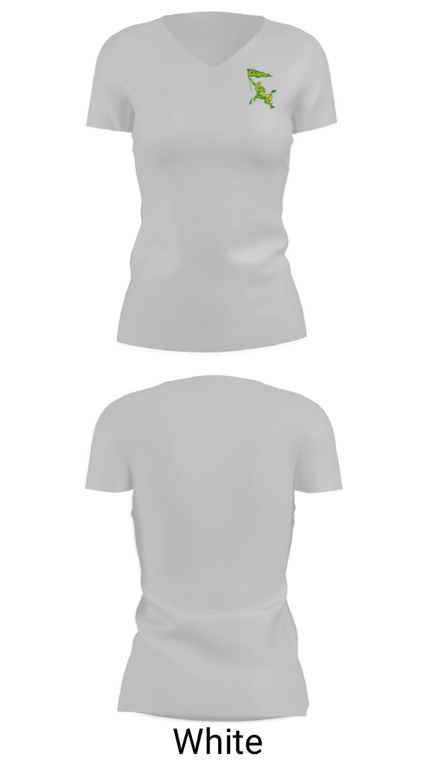 Womens Short Sleeve Vneck Shirt, Clinton High School Golf, Golf, Teamtime, Team time, sublimation, custom sports apparel, team uniforms, spirit wear, spiritwear, sports uniforms, custom shirts, team store, custom team store, fundraiser sports, apparel fundraiser