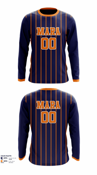 Long Sleeve Performance Shirt, Mara Basketball, Men's Basketball, Teamtime, Team time, sublimation, custom sports apparel, team uniforms, spirit wear, spiritwear, sports uniforms, custom shirts, team store, custom team store, fundraiser sports, apparel fundraiser