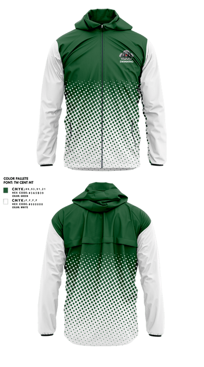 Alpena High School Swimming 76688751 Windbreaker - 1