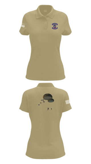 Womens Short Sleeve Performance Polo, 173rd Airborne Division, Army, Teamtime, Team time, sublimation, custom sports apparel, team uniforms, spirit wear, spiritwear, sports uniforms, custom shirts, team store, custom team store, fundraiser sports, apparel fundraiser