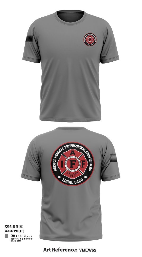 Short Sleeve Performance Shirt, Local 5386, Fire Department, Teamtime, Team time, sublimation, custom sports apparel, team uniforms, spirit wear, spiritwear, sports uniforms, custom shirts, team store, custom team store, fundraiser sports, apparel fundraiser