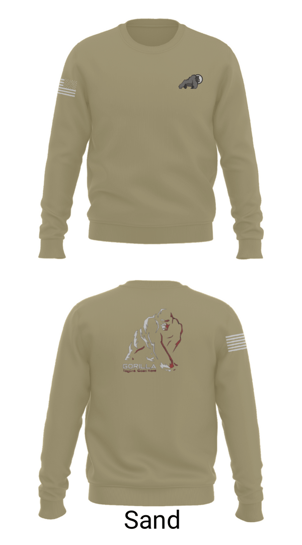 Crew Neck Sweatshirt, USACA-R, Army, Teamtime, Team time, sublimation, custom sports apparel, team uniforms, spirit wear, spiritwear, sports uniforms, custom shirts, team store, custom team store, fundraiser sports, apparel fundraiser