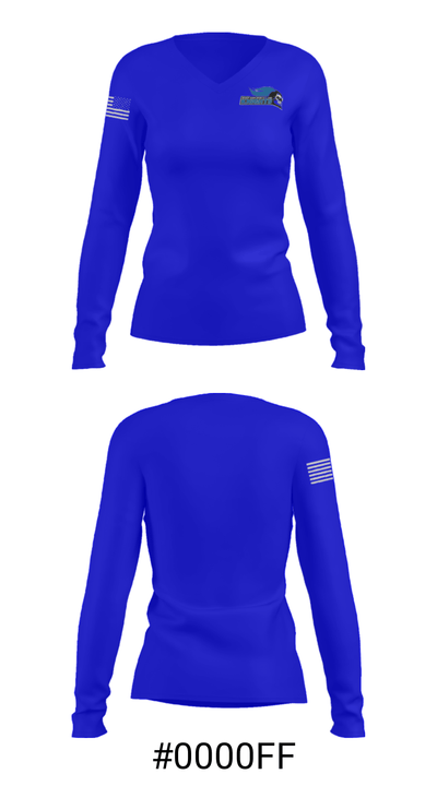 Mount Saint Mary College Lacrosse 75345257 Women's Long Sleeve V-neck Shirt - 20