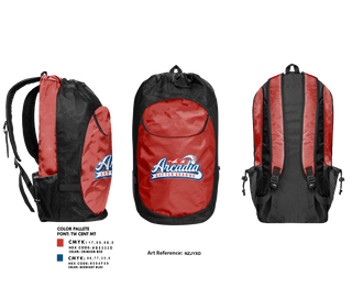 Gear Bag, Arcadia Little League Baseball, Baseball, Teamtime, Team time, sublimation, custom sports apparel, team uniforms, spirit wear, spiritwear, sports uniforms, custom shirts, team store, custom team store, fundraiser sports, apparel fundraiser
