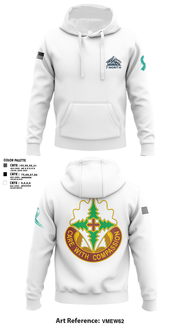 Hoodie, 627th Hospital Center, Army, Teamtime, Team time, sublimation, custom sports apparel, team uniforms, spirit wear, spiritwear, sports uniforms, custom shirts, team store, custom team store, fundraiser sports, apparel fundraiser