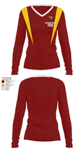 Sharon High School Tennis 37543796 Women's Long Sleeve V-neck Shirt - 28