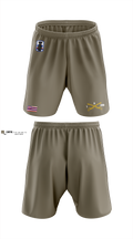 Blue Ewok Athletic Shorts With Pockets - 4